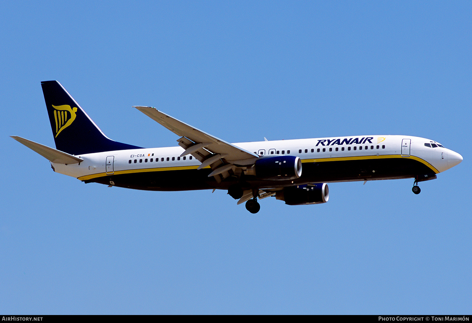 Aircraft Photo of EI-CSA | Boeing 737-8AS | Ryanair | AirHistory.net #816107
