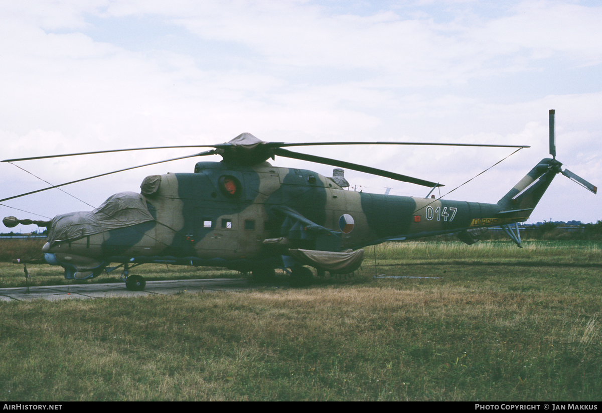 Aircraft Photo of 0147 | Mil Mi-24D | Czechoslovakia - Air Force | AirHistory.net #816110
