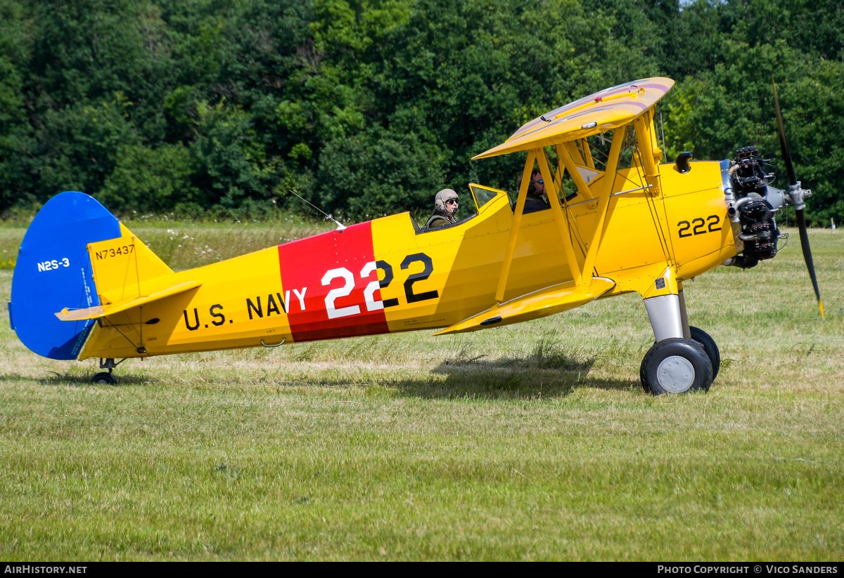 Aircraft Photo of N73437 / 222 | Boeing B75N1 Stearman | USA - Navy | AirHistory.net #816175
