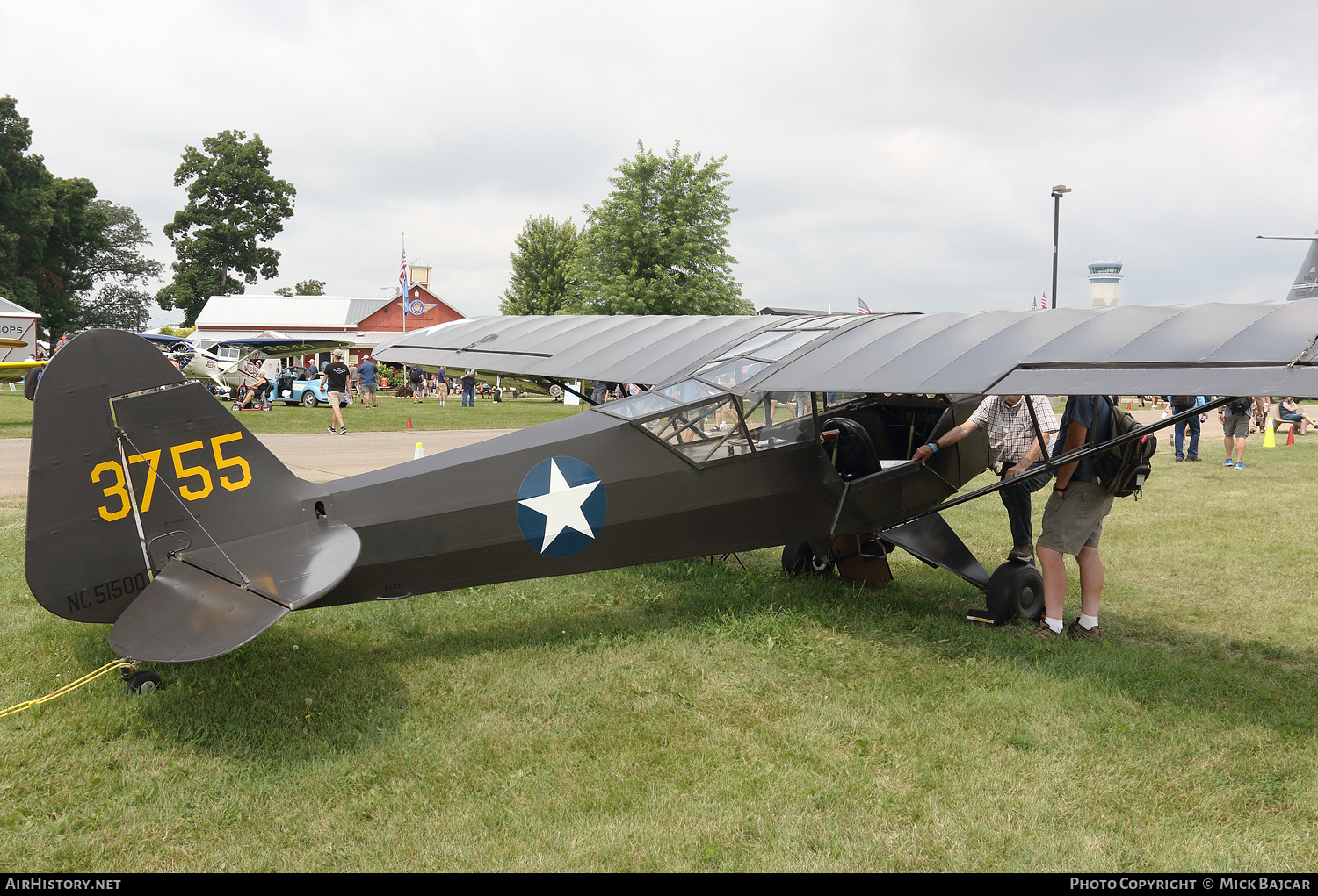 Aircraft Photo of N51500 / NC51500 / 43-755 | Piper J-3C-65 Cub | USA - Air Force | AirHistory.net #816181