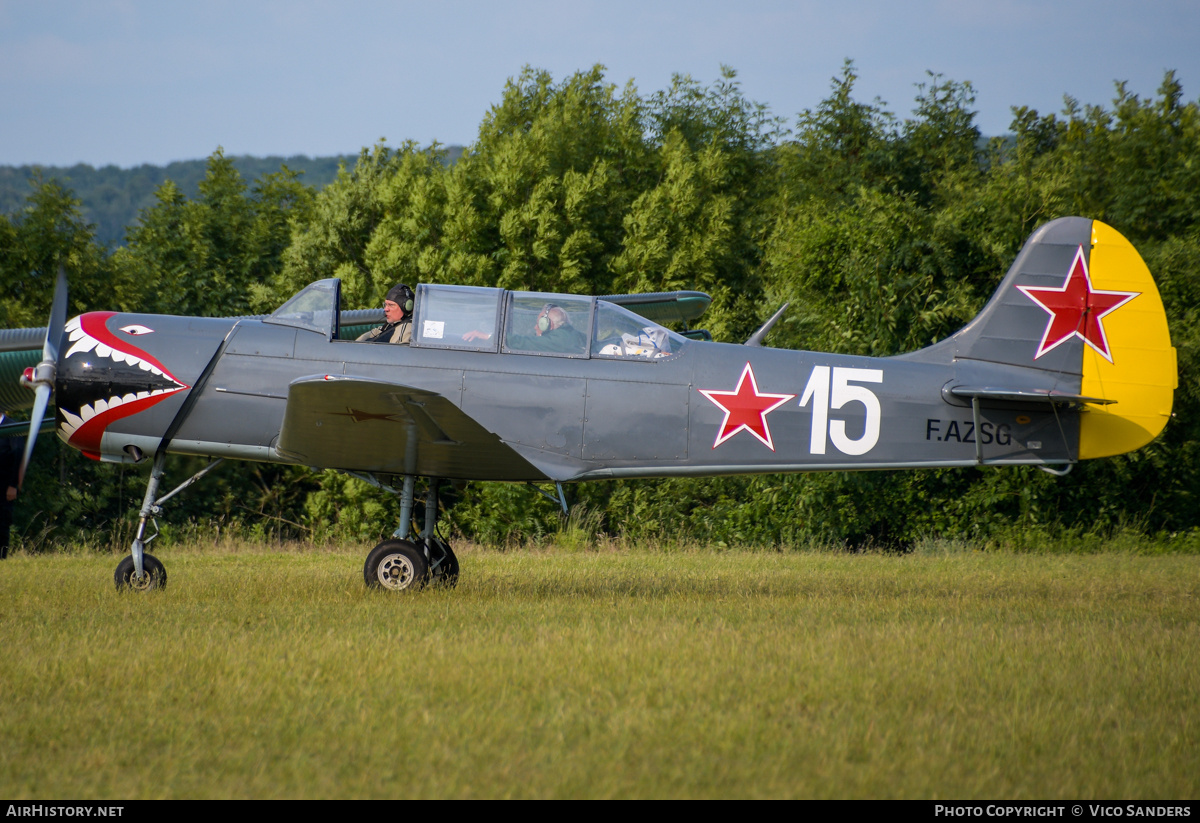 Aircraft Photo of F-AZSG / 15 white | Yakovlev Yak-18A | Soviet Union - Air Force | AirHistory.net #816184