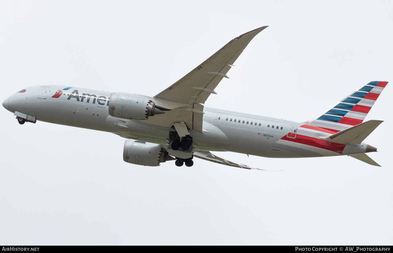 Aircraft Photo of N815AA | Boeing 787-8 Dreamliner | American Airlines | AirHistory.net #816233