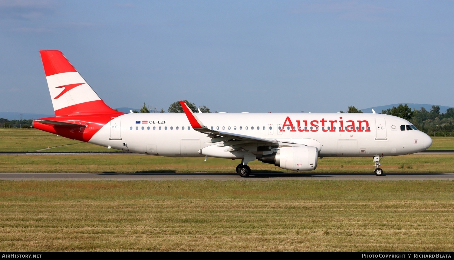 Aircraft Photo of OE-LZF | Airbus A320-214 | Austrian Airlines | AirHistory.net #816259