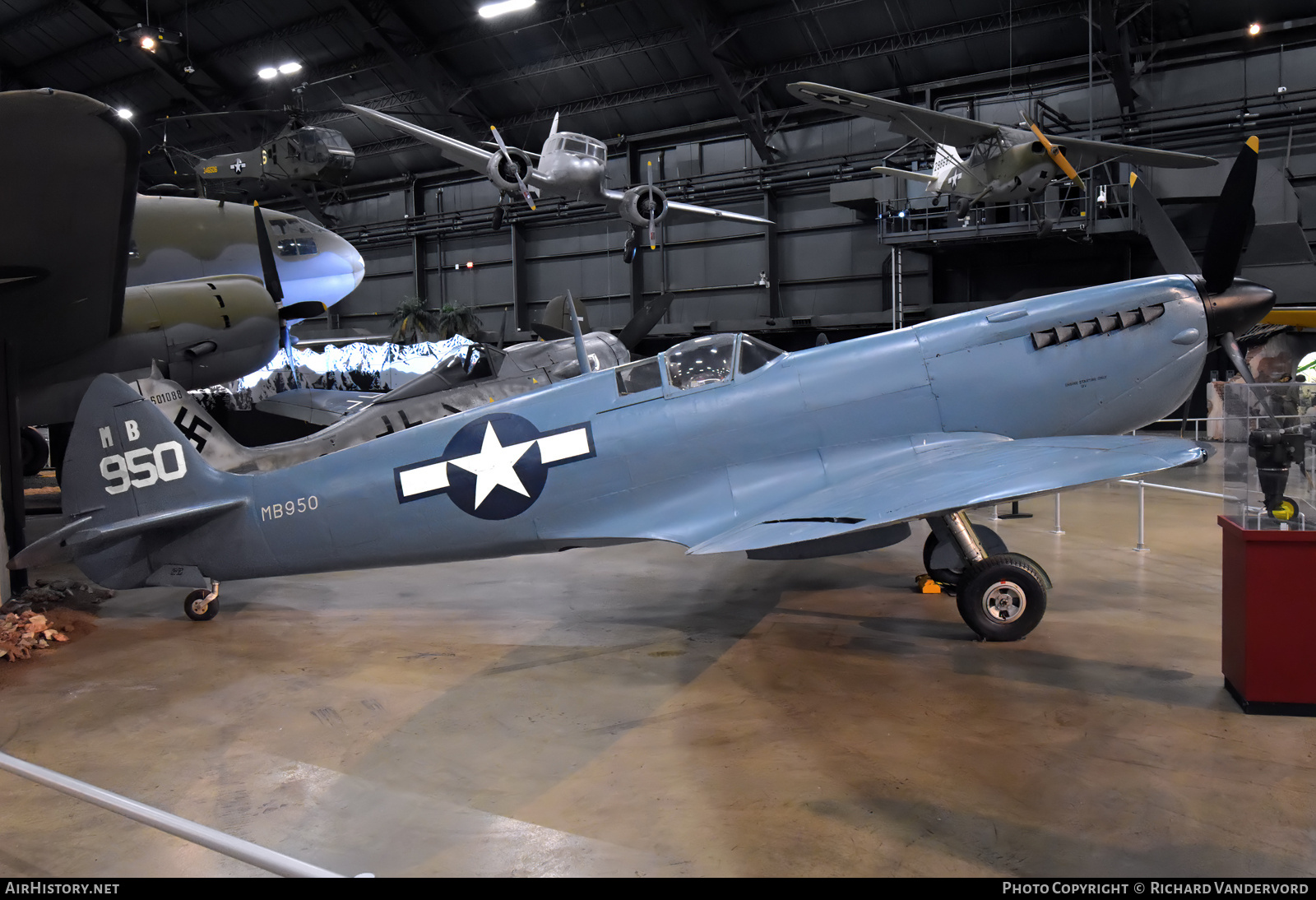 Aircraft Photo of MB950 | Supermarine 365 Spitfire PR11 | USA - Air Force | AirHistory.net #816263