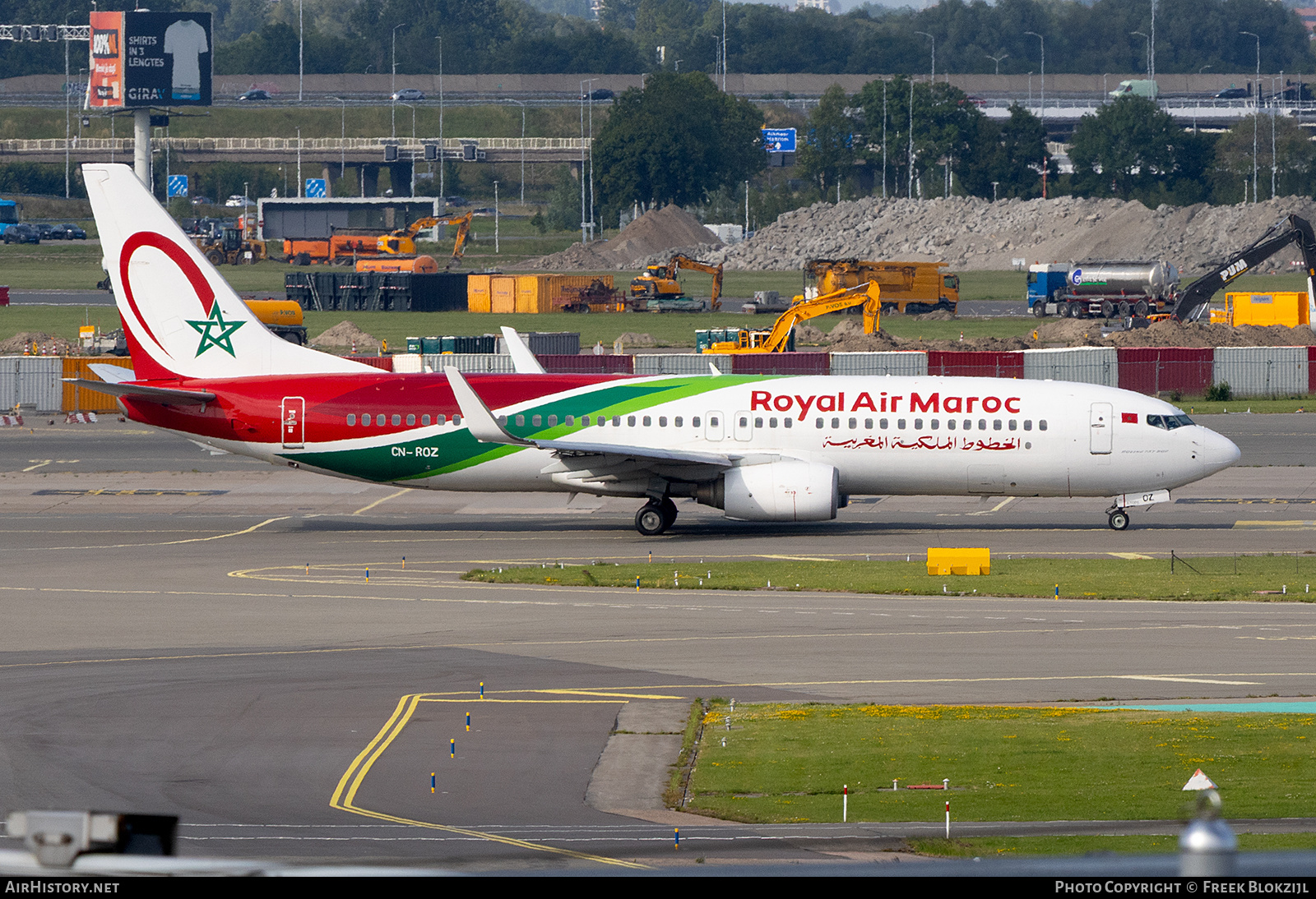 Aircraft Photo of CN-ROZ | Boeing 737-8B6 | Royal Air Maroc - RAM | AirHistory.net #816307