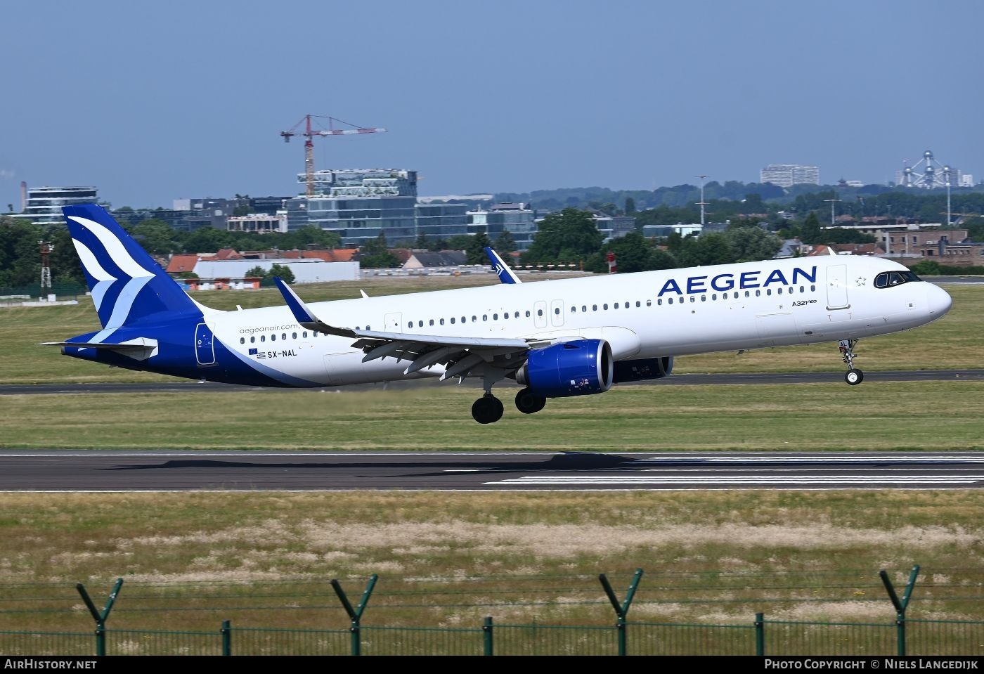 Aircraft Photo of SX-NAL | Airbus A321-271NX | Aegean Airlines | AirHistory.net #816311
