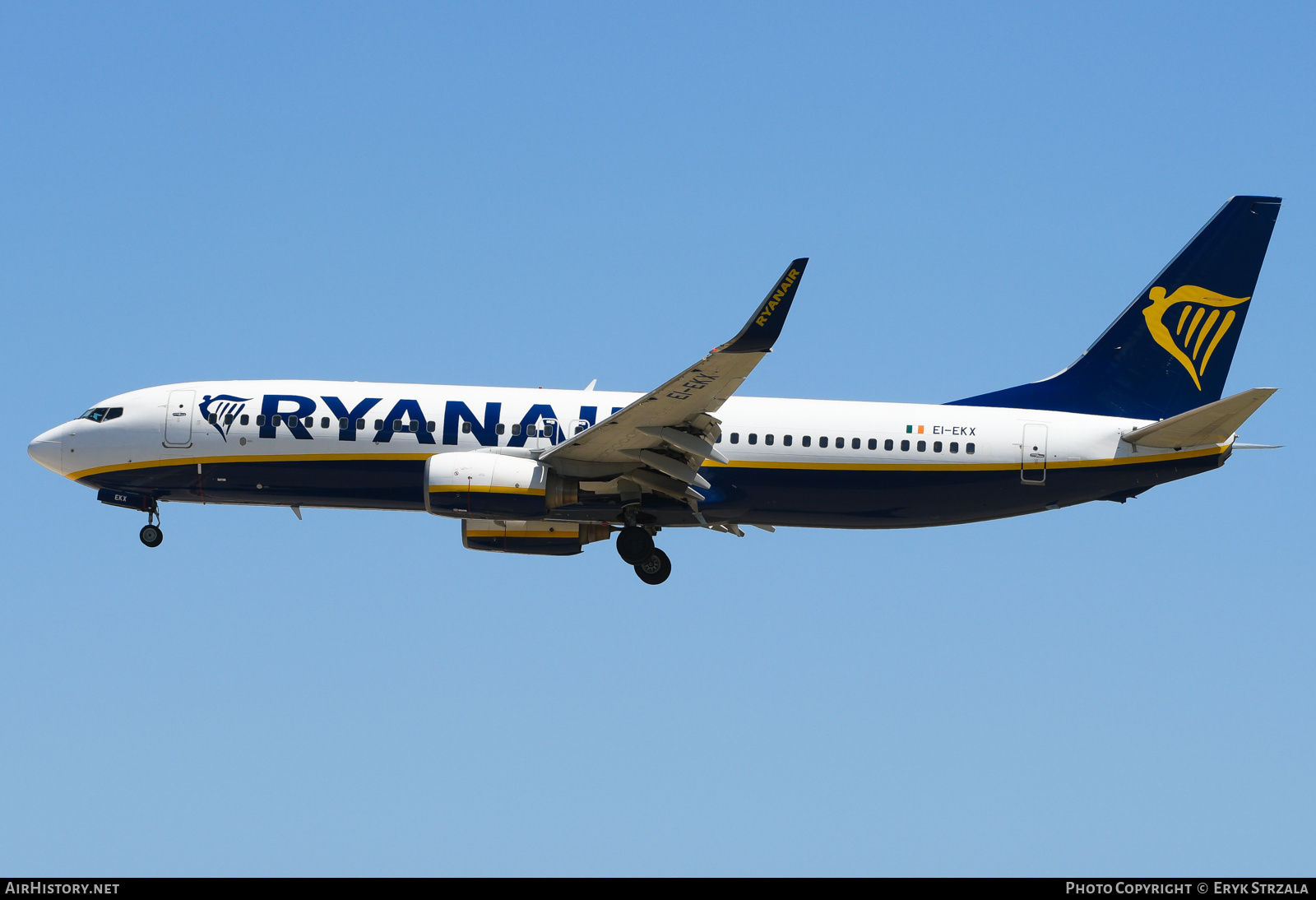 Aircraft Photo of EI-EKX | Boeing 737-8AS | Ryanair | AirHistory.net #816357