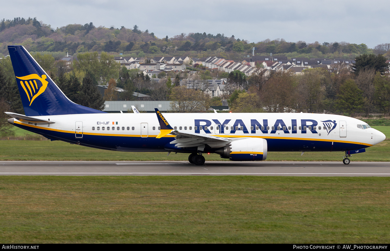 Aircraft Photo of EI-IJF | Boeing 737-8200 Max 200 | Ryanair | AirHistory.net #816376