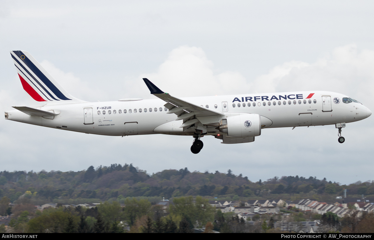 Aircraft Photo of F-HZUR | Airbus A220-371 (BD-500-1A11) | Air France | AirHistory.net #816405