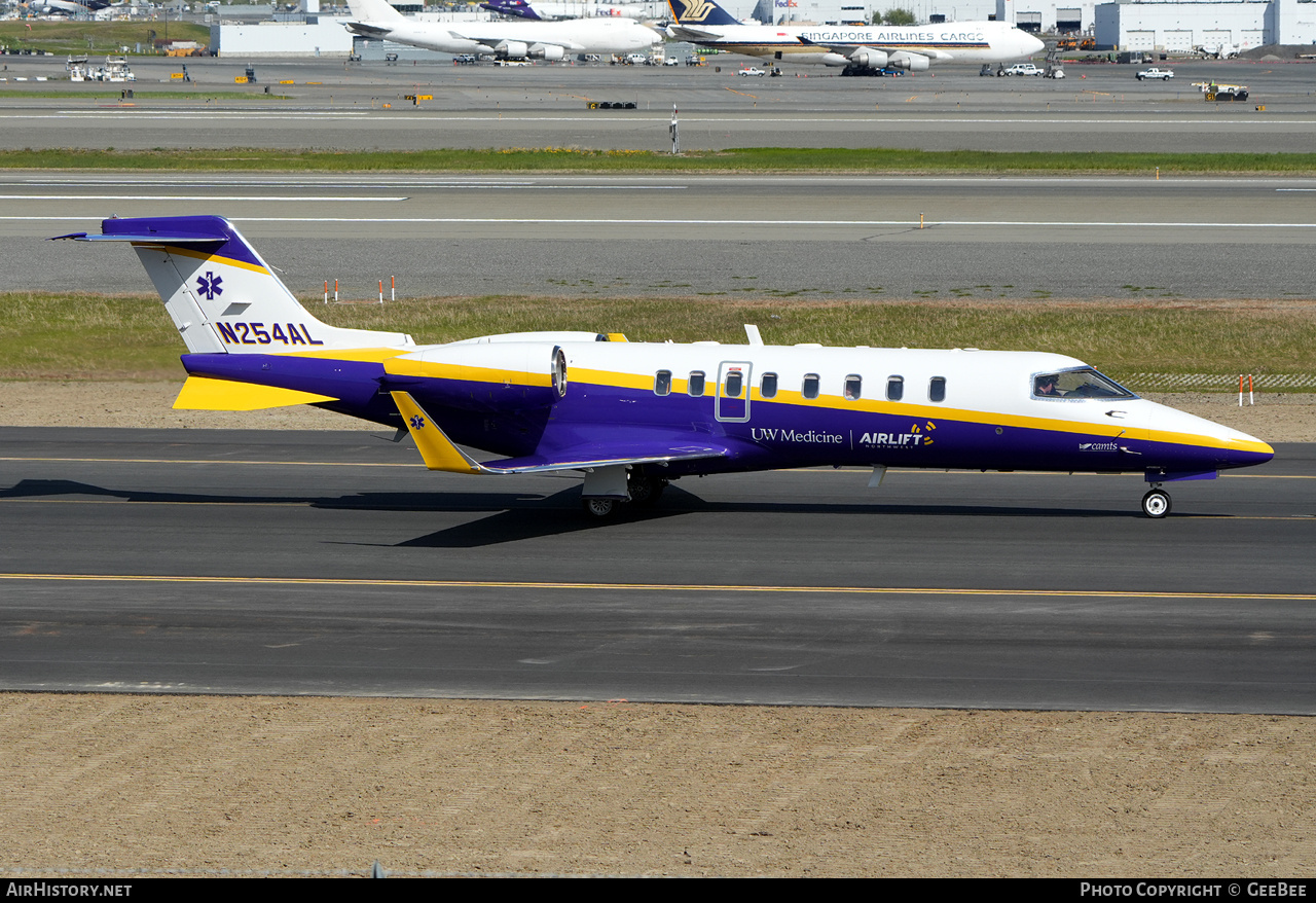 Aircraft Photo of N254AL | Learjet 45XR | Airlift Northwest - UW Medicine | AirHistory.net #816411
