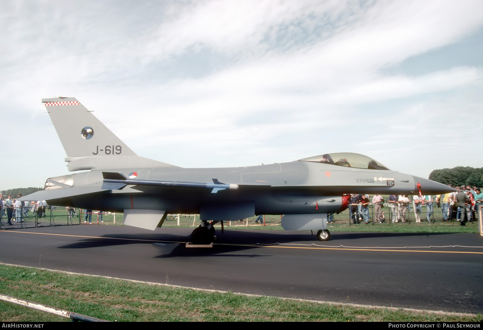 Aircraft Photo of J-619 | General Dynamics F-16A Fighting Falcon | Netherlands - Air Force | AirHistory.net #816446