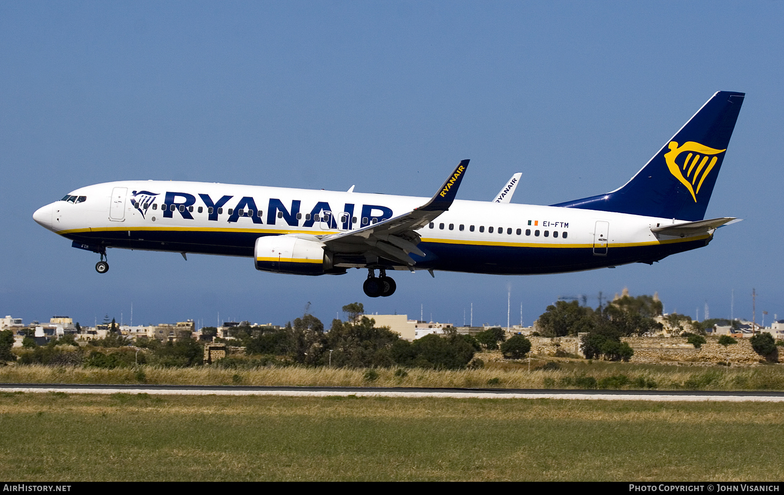Aircraft Photo of EI-FTM | Boeing 737-800 | Ryanair | AirHistory.net #816450
