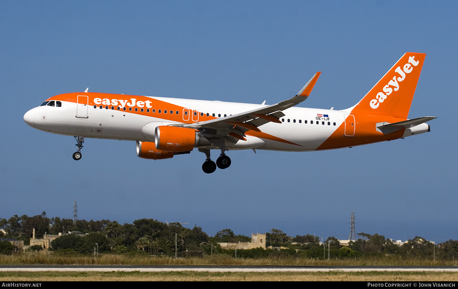 Aircraft Photo of OE-IJF | Airbus A320-214 | EasyJet | AirHistory.net #816451