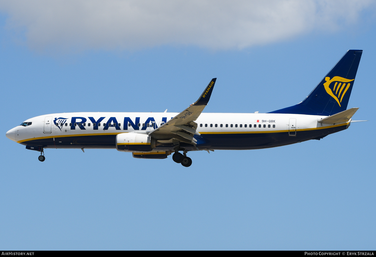 Aircraft Photo of 9H-QBK | Boeing 737-8AS | Ryanair | AirHistory.net #816509