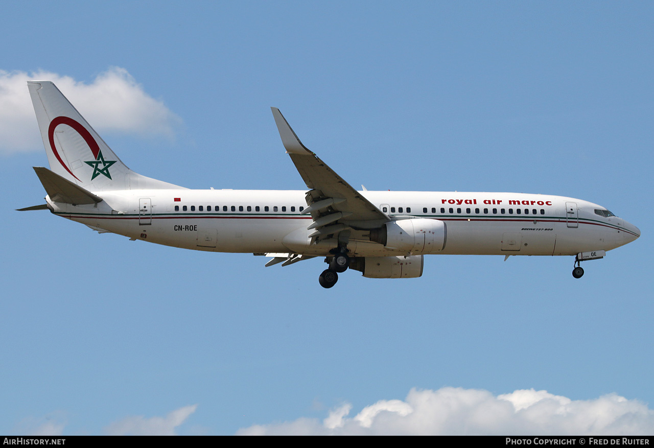 Aircraft Photo of CN-ROE | Boeing 737-8B6 | Royal Air Maroc - RAM | AirHistory.net #816512