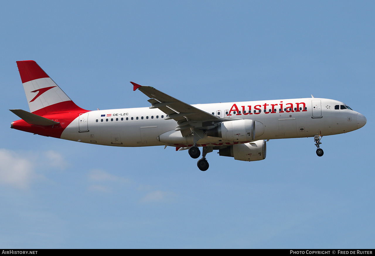 Aircraft Photo of OE-LZC | Airbus A320-214 | Austrian Airlines | AirHistory.net #816567