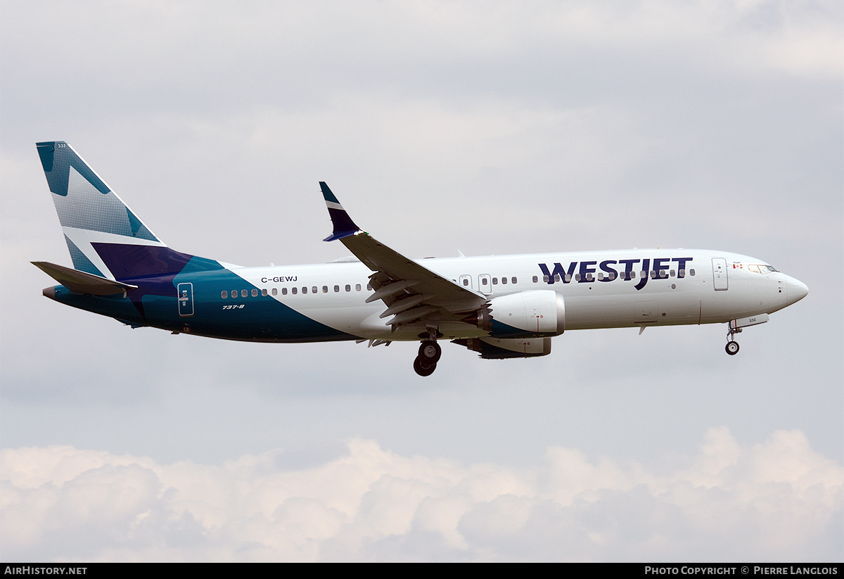 Aircraft Photo of C-GEWJ | Boeing 737-8 Max 8 | WestJet | AirHistory.net #816574