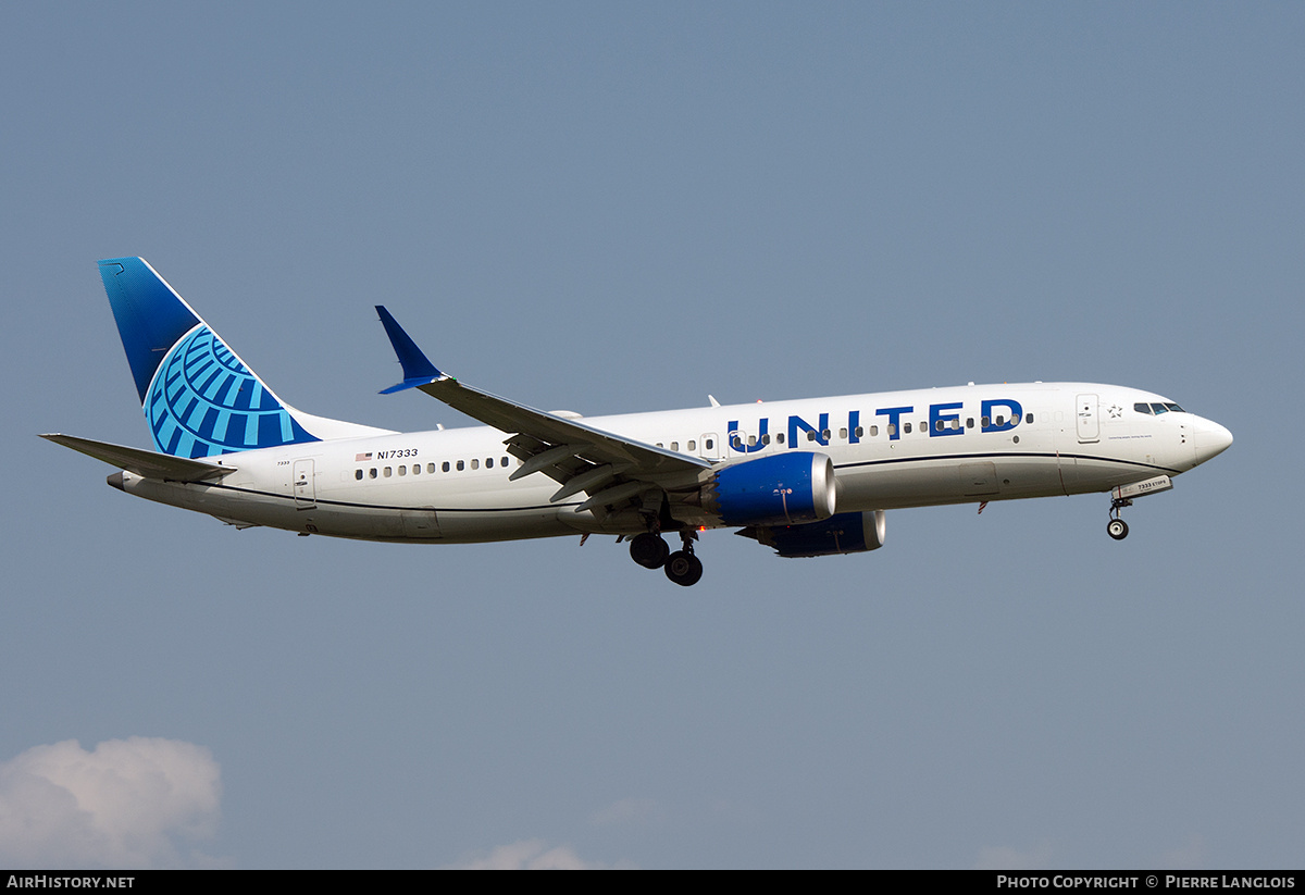 Aircraft Photo of N17333 | Boeing 737-8 Max 8 | United Airlines | AirHistory.net #816579