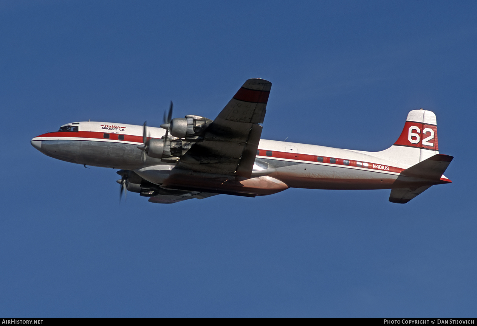 Aircraft Photo of N401US | Douglas DC-7/AT | Butler Aircraft | AirHistory.net #816593