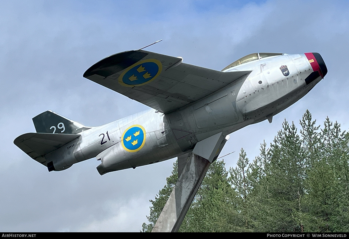 Aircraft Photo of 29929 | Saab S29C Tunnan | Sweden - Air Force | AirHistory.net #816651