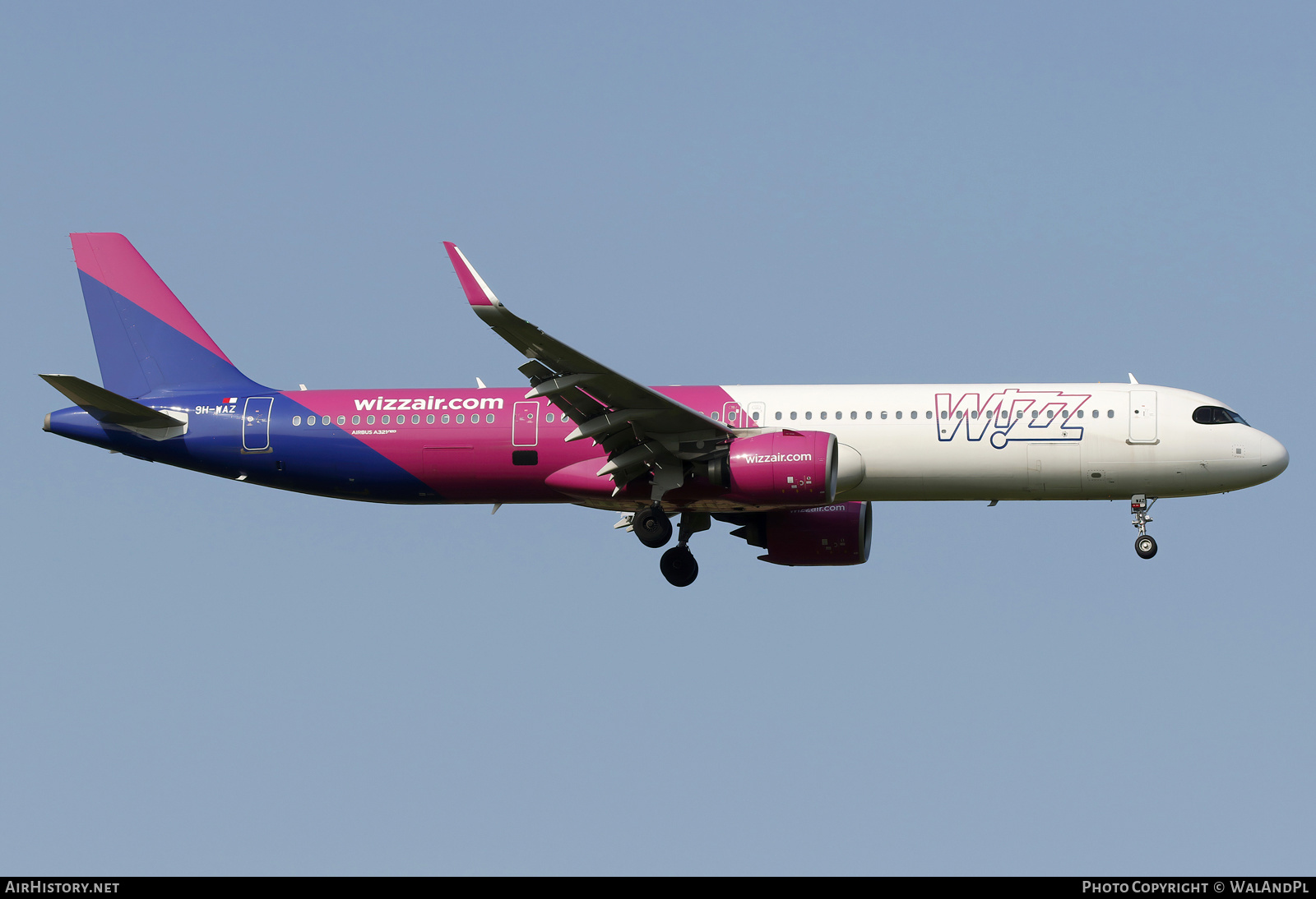 Aircraft Photo of 9H-WAZ | Airbus A320-271NX | Wizz Air | AirHistory.net #816654