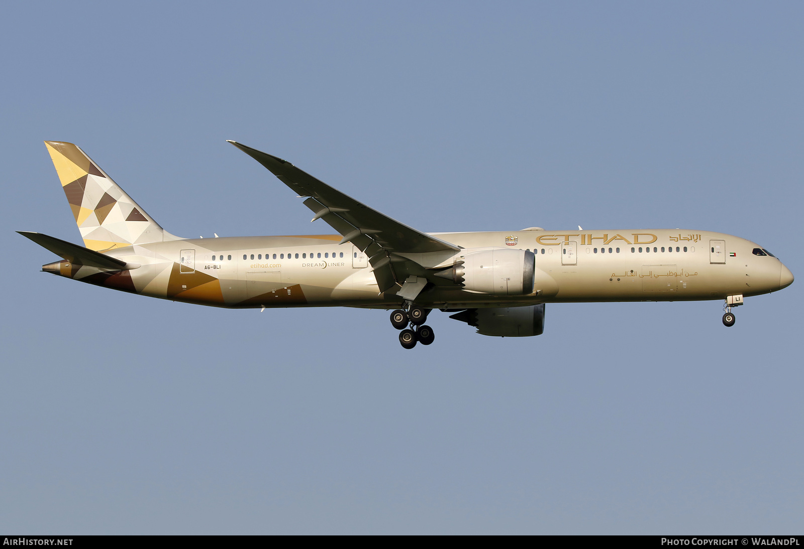 Aircraft Photo of A6-BLI | Boeing 787-9 Dreamliner | Etihad Airways | AirHistory.net #816656