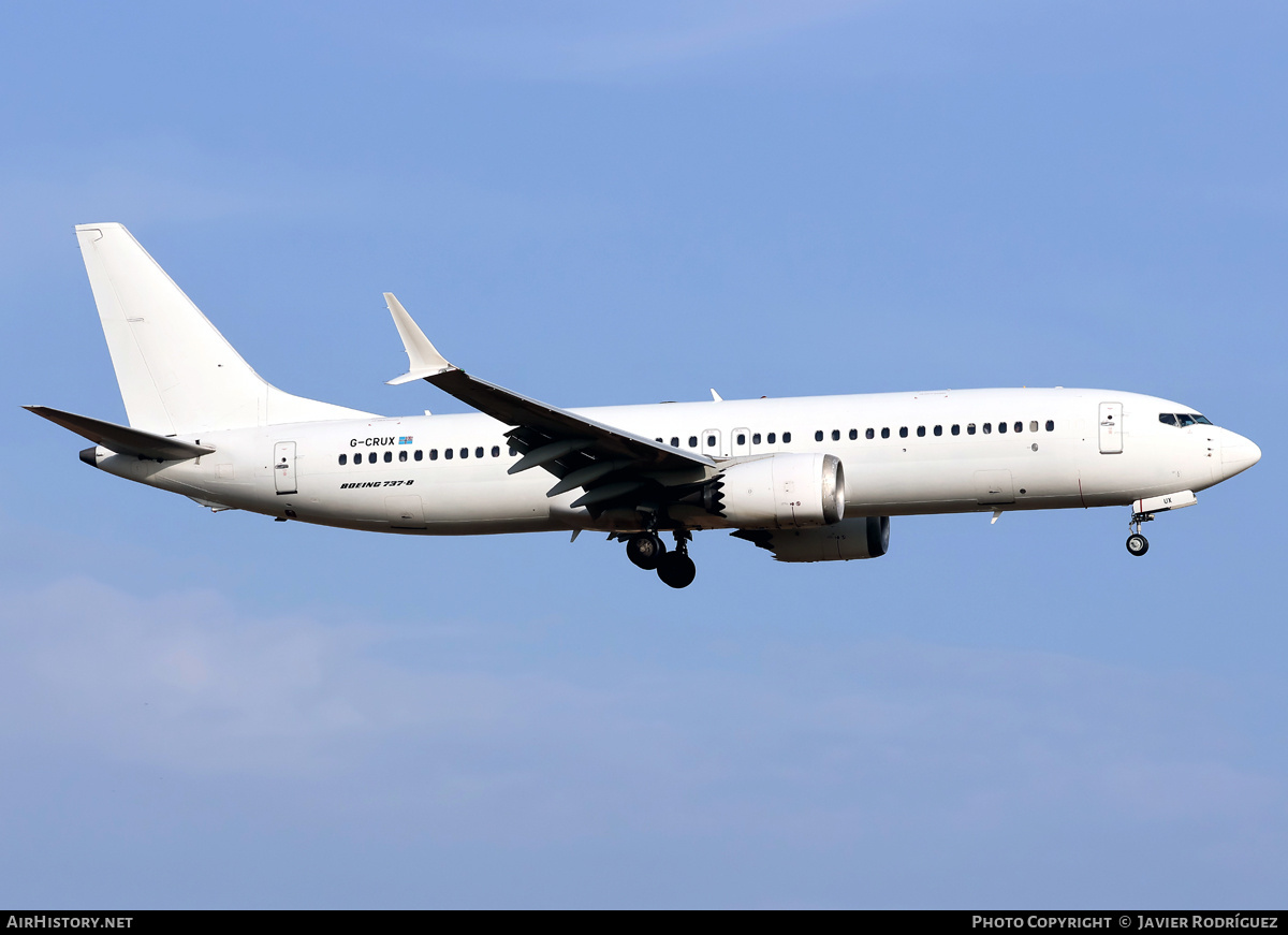 Aircraft Photo of G-CRUX | Boeing 737-8 Max 8 | AirHistory.net #816706