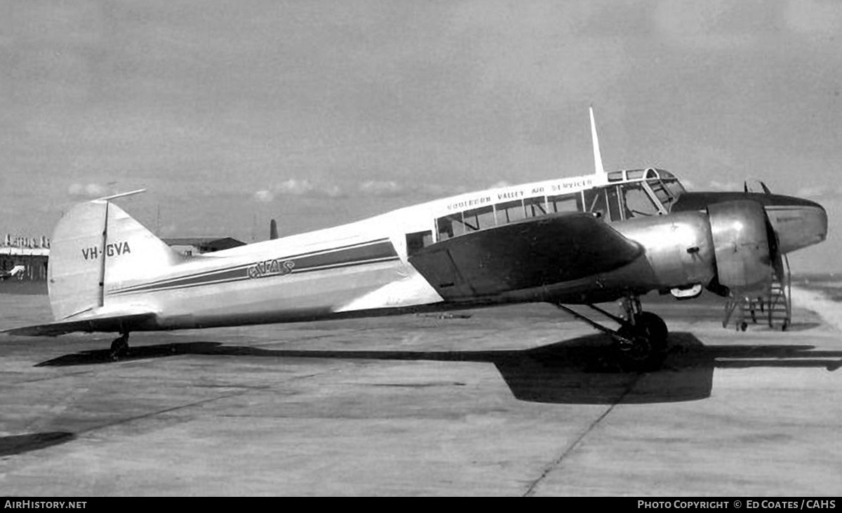 Aircraft Photo of VH-GVA | Avro 652A Anson I | Goulburn Valley Air Services - GVAS | AirHistory.net #816722