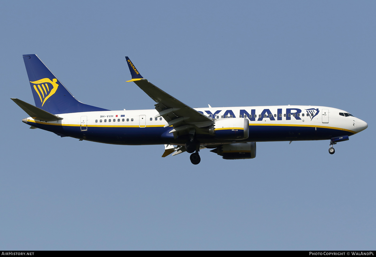 Aircraft Photo of 9H-VVH | Boeing 737-8200 Max 200 | Ryanair | AirHistory.net #816792