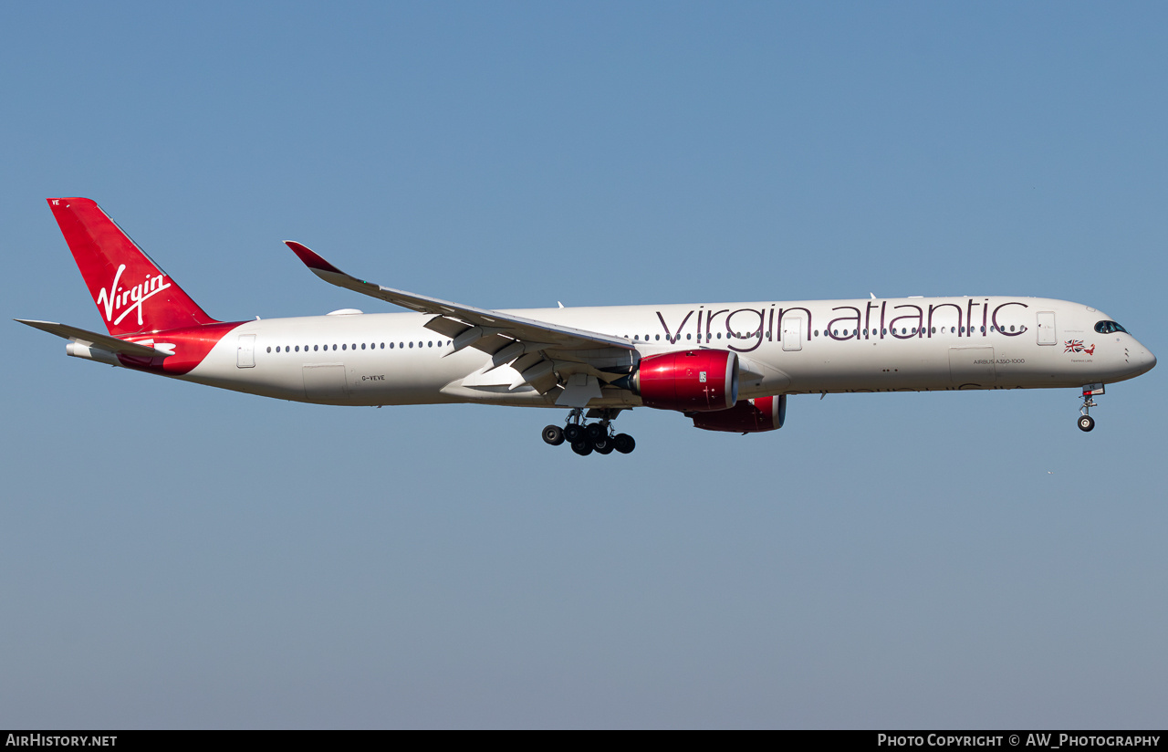 Aircraft Photo of G-VEVE | Airbus A350-1041 | Virgin Atlantic Airways | AirHistory.net #816841