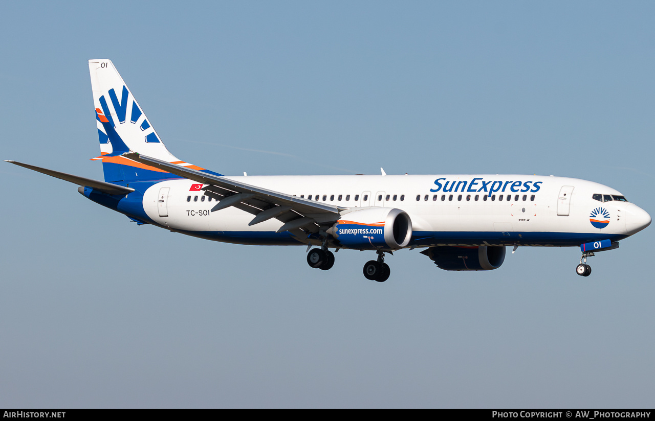 Aircraft Photo of TC-SOI | Boeing 737-8 Max 8 | SunExpress | AirHistory.net #816889