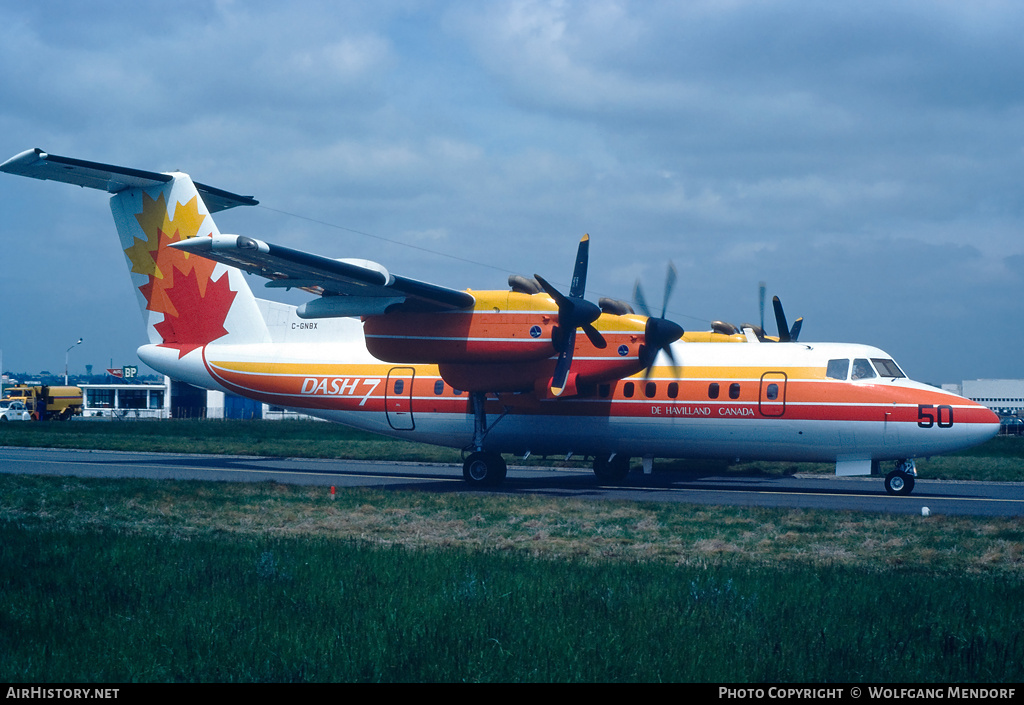 Aircraft Photo of C-GNBX | De Havilland Canada DHC-7-100 Dash 7 | De Havilland Canada | AirHistory.net #816897