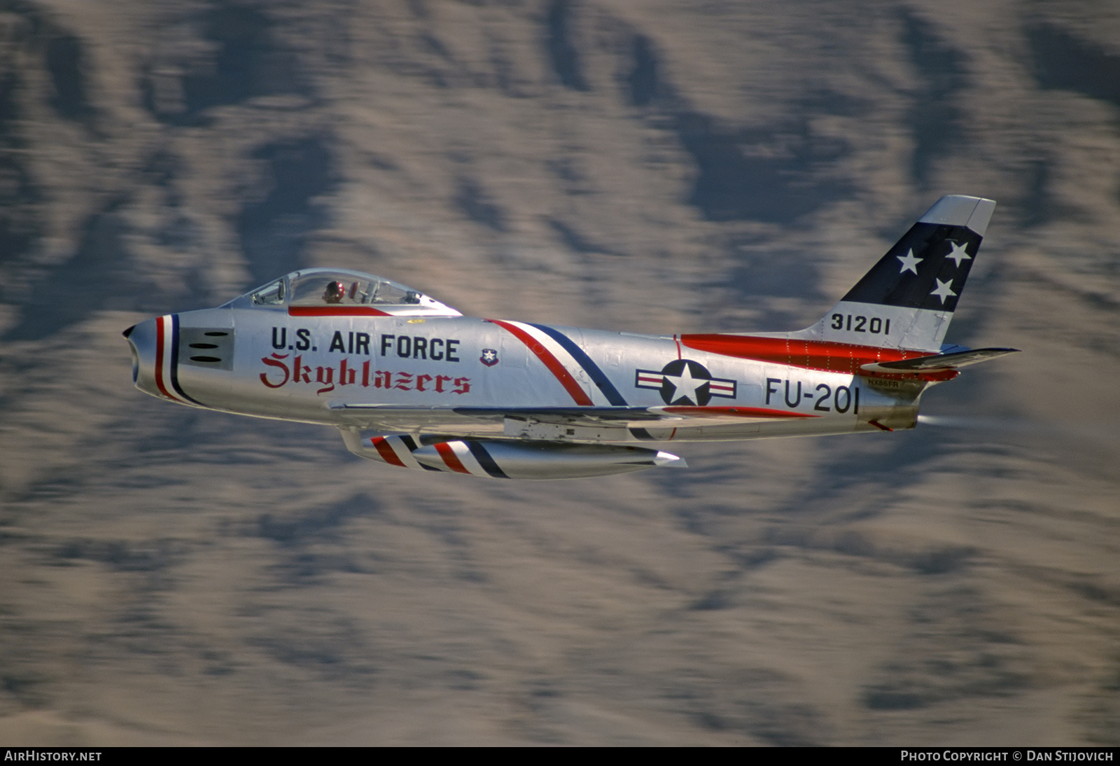 Aircraft Photo of N86FR / NX86FR / 31201 | North American F-86F Sabre | USA - Air Force | AirHistory.net #816909