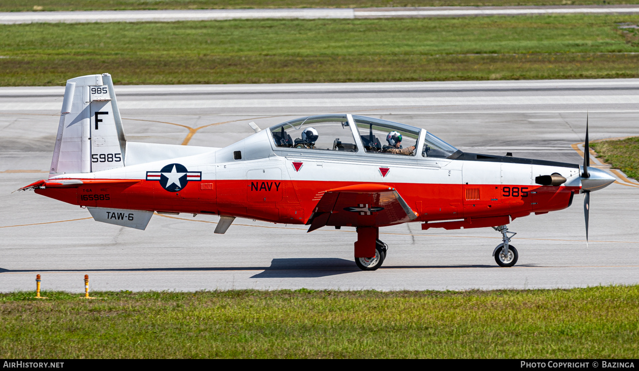 Aircraft Photo of 165985 / 5985 | Raytheon T-6A Texan II | USA - Navy | AirHistory.net #816964