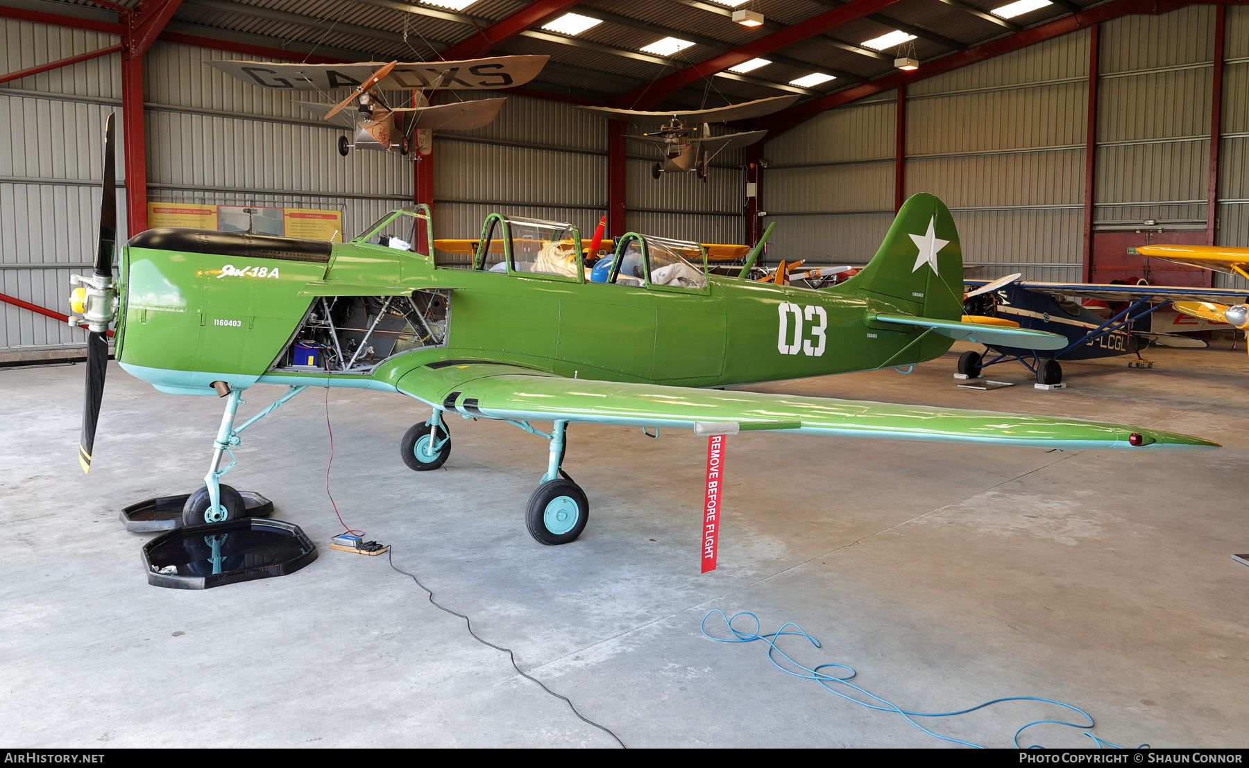 Aircraft Photo of G-CEIB / 03 | Yakovlev Yak-18A | AirHistory.net #817072