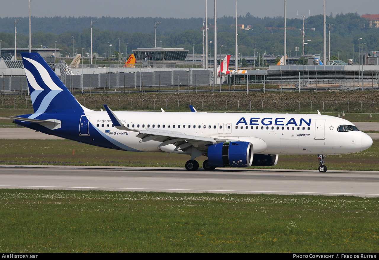 Aircraft Photo of SX-NEM | Airbus A320-271N | Aegean Airlines | AirHistory.net #817073