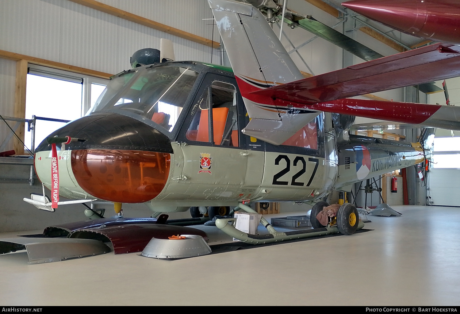 Aircraft Photo of PH-UEY / 227 | Agusta (I)UH-1 (AB-204B) | Netherlands - Navy | AirHistory.net #817085
