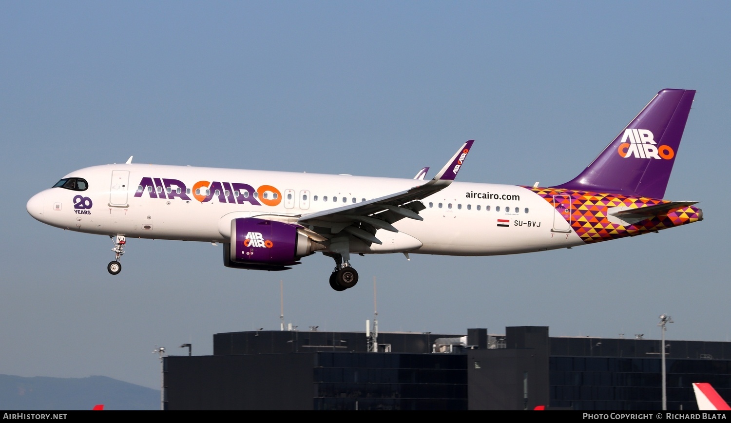 Aircraft Photo of SU-BVJ | Airbus A320-251N | Air Cairo | AirHistory.net #817097