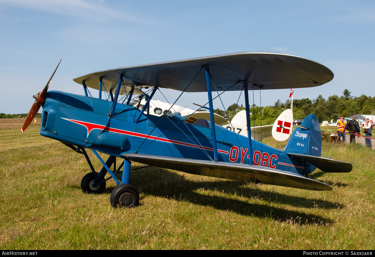 Aircraft Photo of OY-DBC | Stampe-Vertongen SV-4B | AirHistory.net #817098