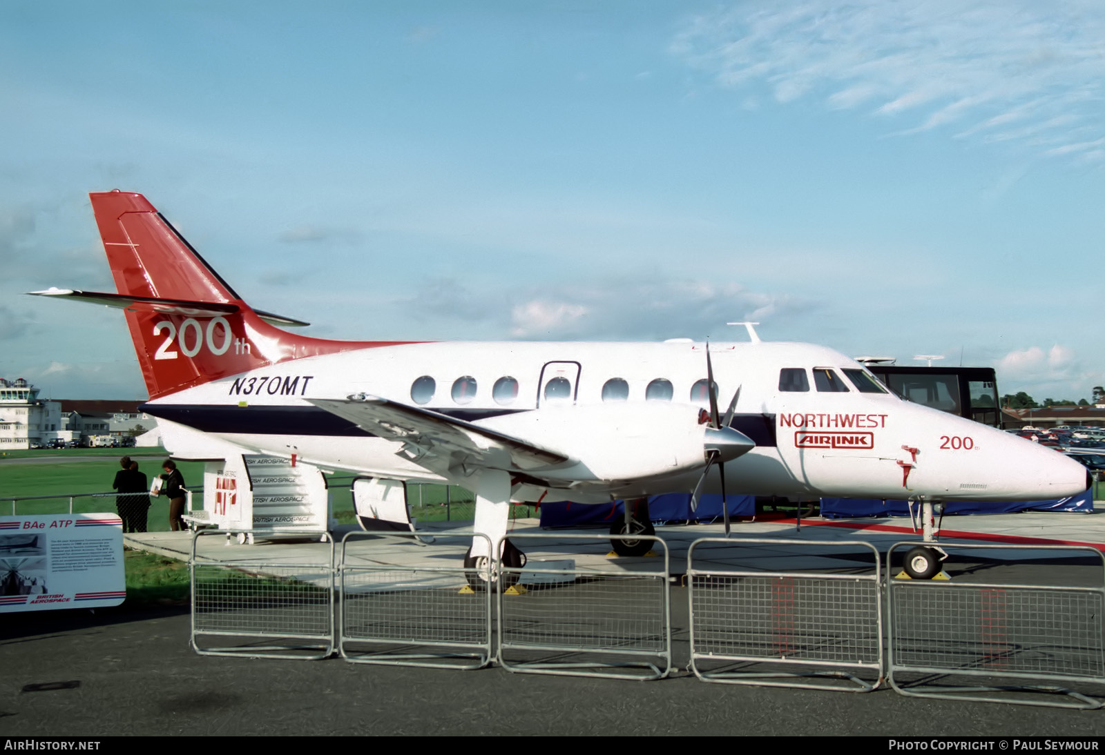 Aircraft Photo of N370MT | British Aerospace BAe-3201 Jetstream Super 31 | Northwest Airlink | AirHistory.net #817142