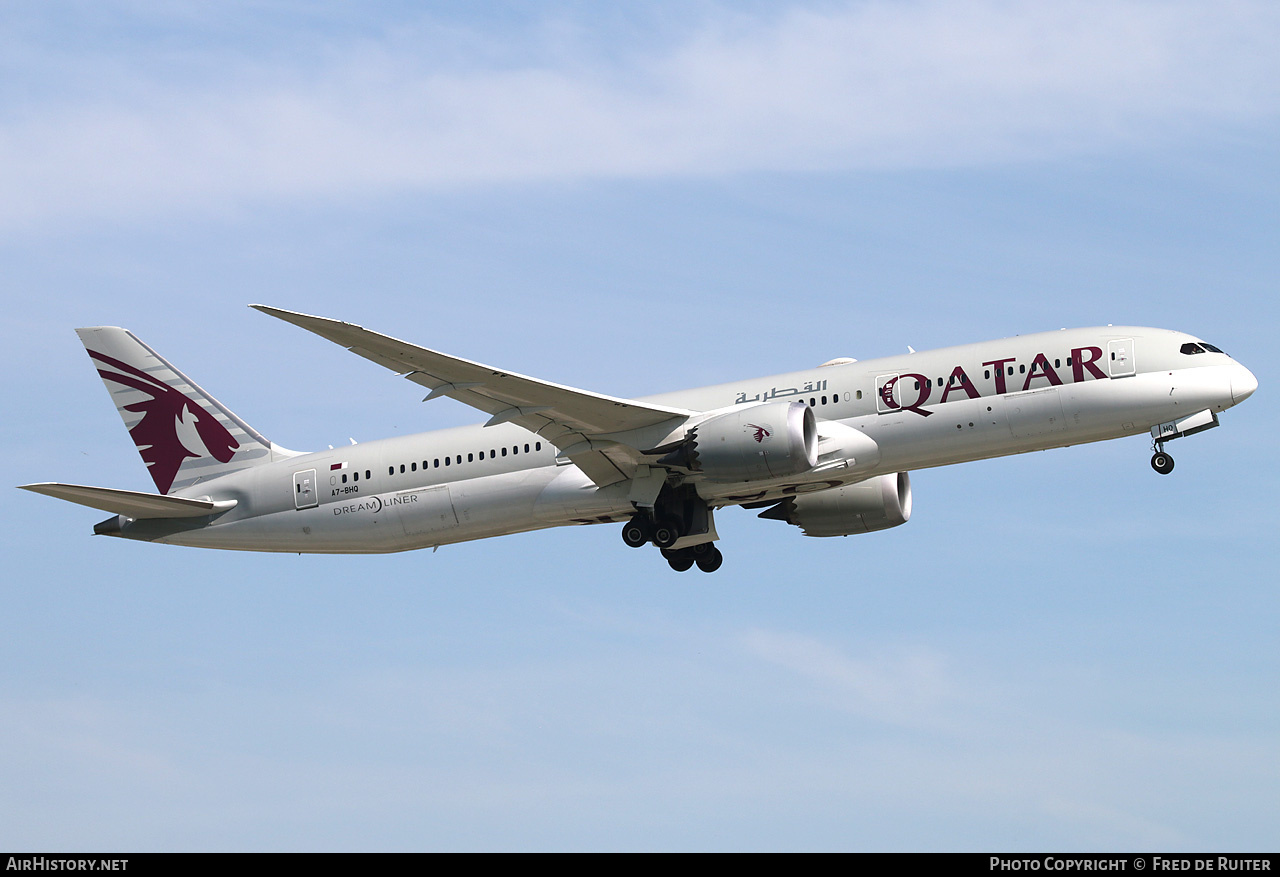 Aircraft Photo of A7-BHQ | Boeing 787-9 Dreamliner | Qatar Airways | AirHistory.net #817152