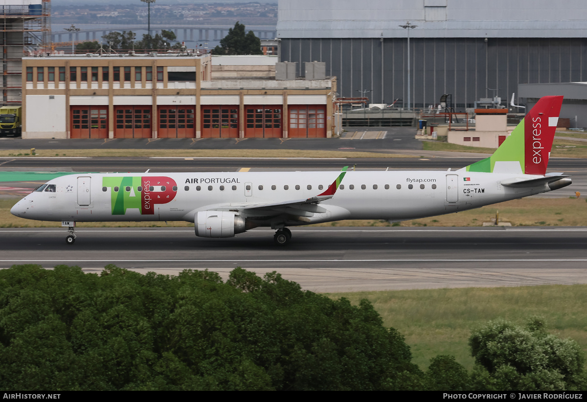 Aircraft Photo of CS-TAW | Embraer 195LR (ERJ-190-200LR) | TAP Air Portugal Express | AirHistory.net #817168