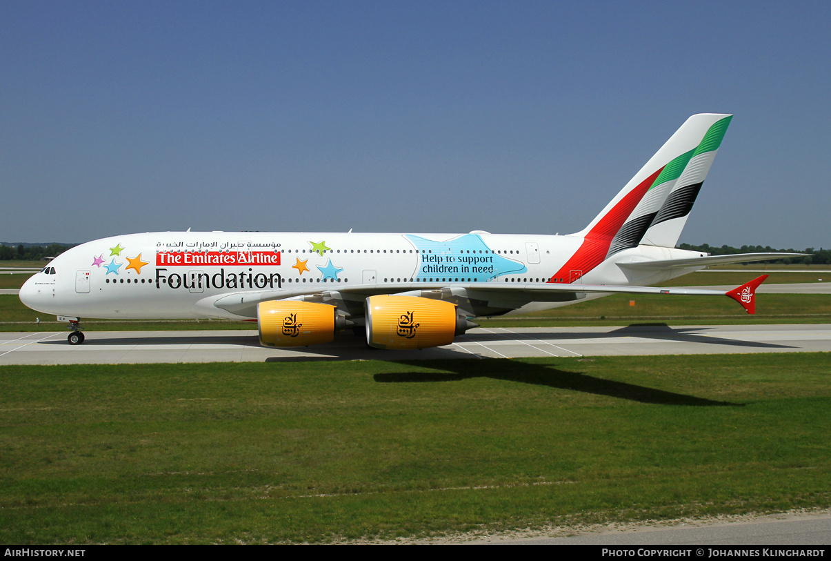 Aircraft Photo of A6-EEP | Airbus A380-861 | Emirates | AirHistory.net #817205