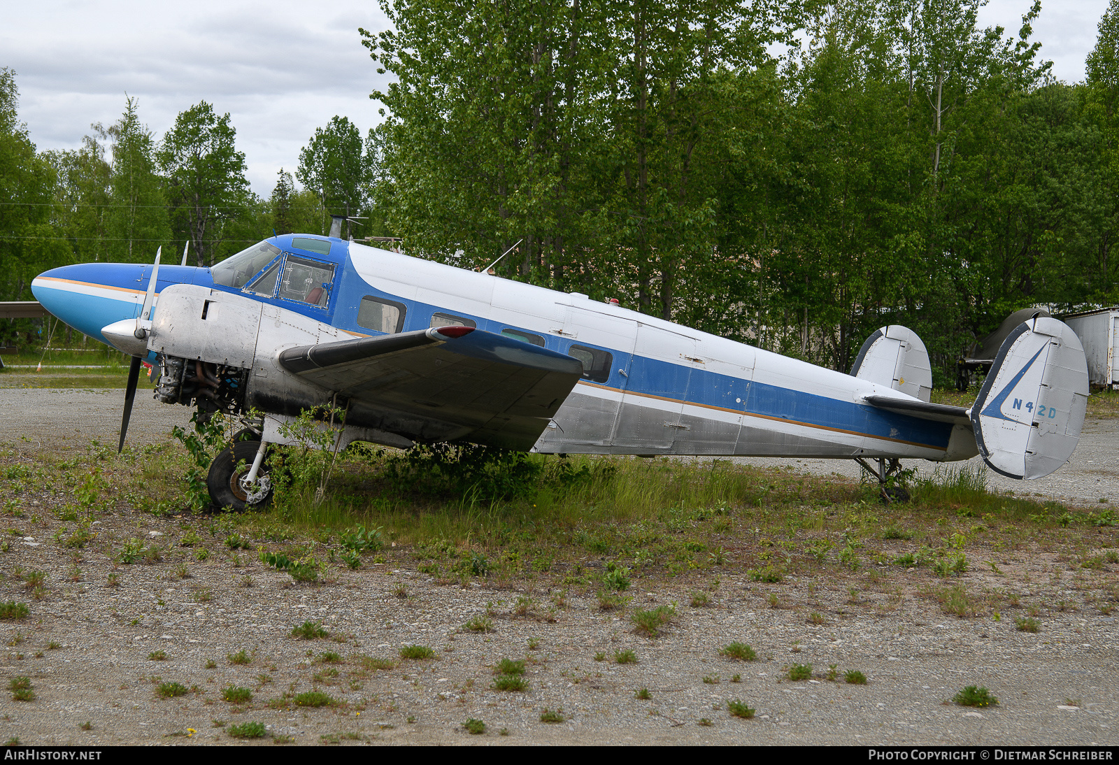 Aircraft Photo of N42D | Beech E18S | AirHistory.net #817211