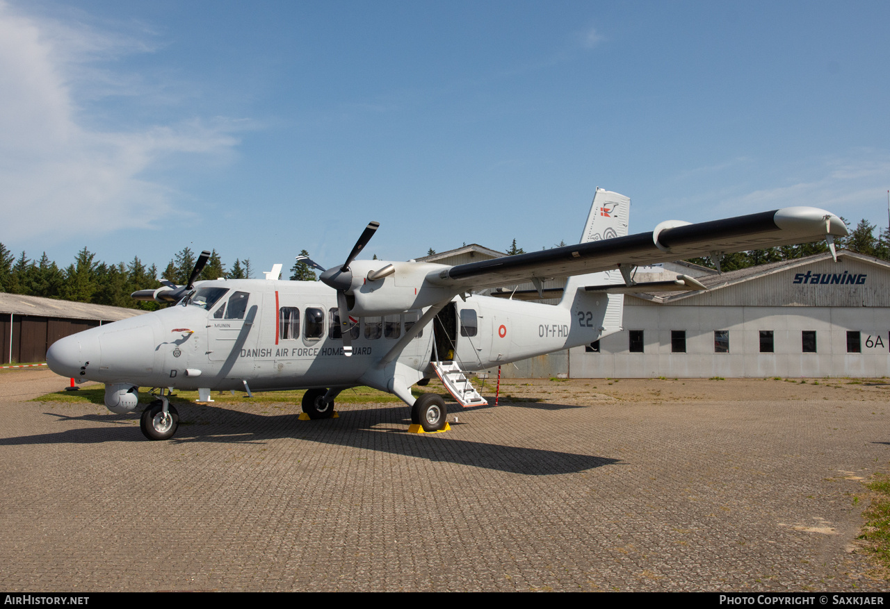 Aircraft Photo of OY-FHD | De Havilland Canada DHC-6-300 Twin Otter | Denmark - Air Force | AirHistory.net #817238