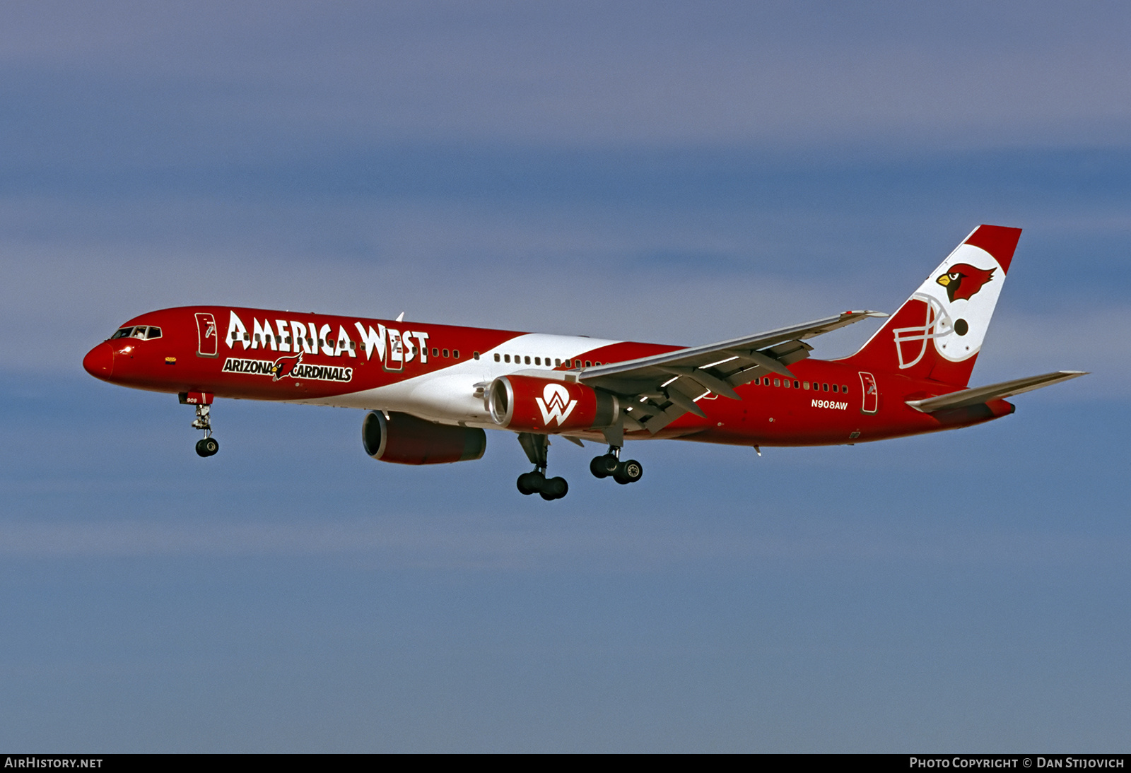 Aircraft Photo of N908AW | Boeing 757-2G7 | America West Airlines | AirHistory.net #817275