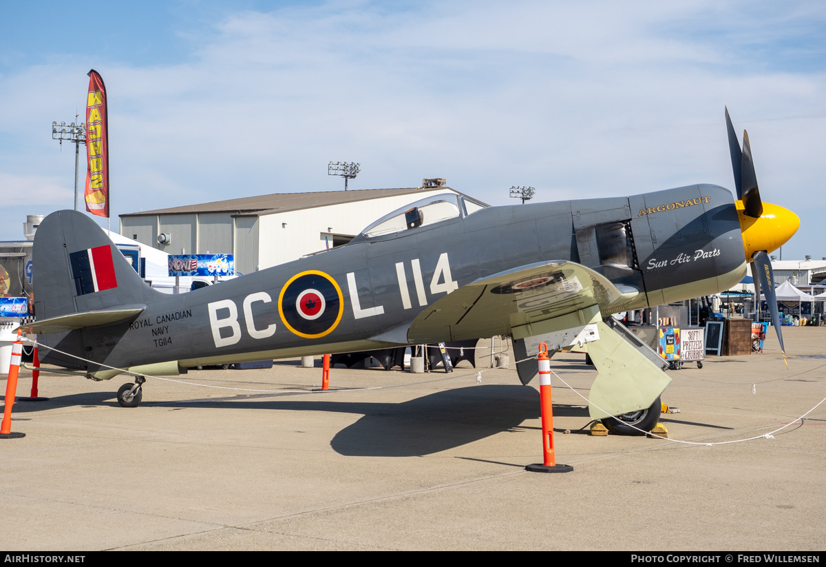 Aircraft Photo of N19SF | Hawker Sea Fury FB11 | Canada - Navy | AirHistory.net #817289