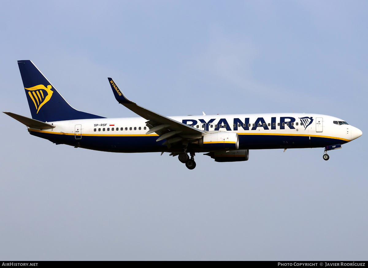 Aircraft Photo of SP-RSF | Boeing 737-800 | Ryanair | AirHistory.net #817295