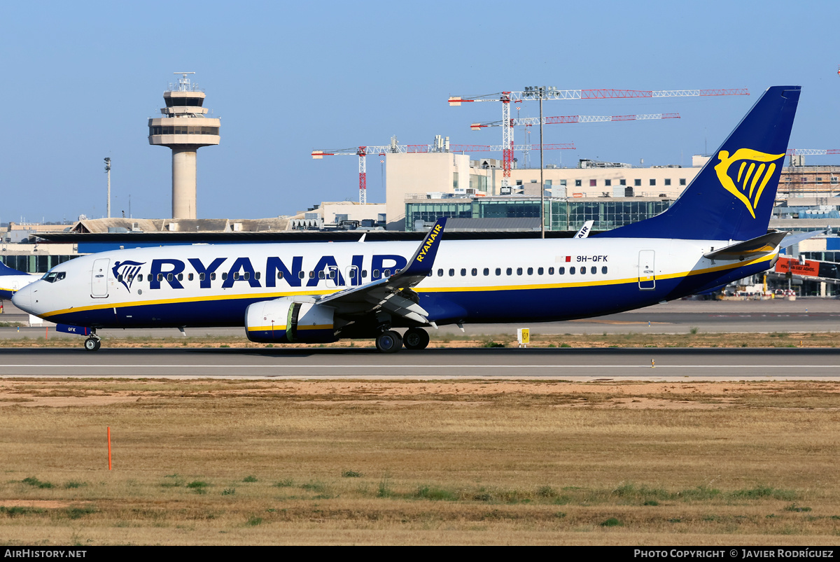 Aircraft Photo of 9H-QFK | Boeing 737-8AS | Ryanair | AirHistory.net #817309