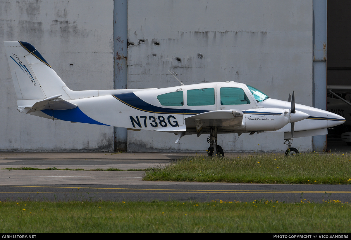 Aircraft Photo of N738G | Gulfstream American GA-7 Cougar | Alpha Aviation | AirHistory.net #817346